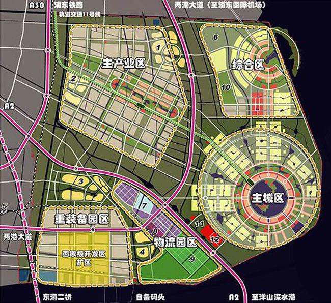 上海临港规划图